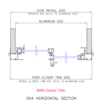 Ez Windows With Closer trim Horizontal Section
