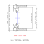 EZ Windows Closer Trim Vertical Section