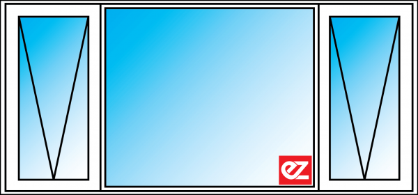 3-Light Aluminium Awning Window – Max H2100 × W2700 mm