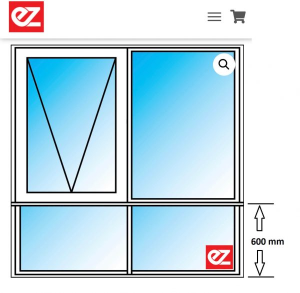 Transom (Horizontal Division) | EZ Windows | Aluminium Windows and ...