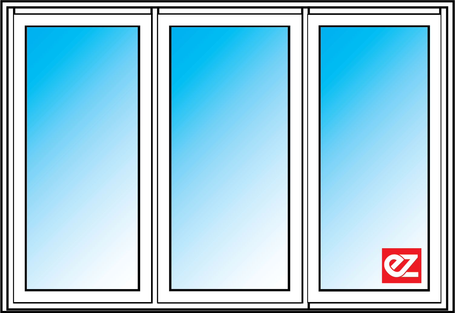 Bifold Door 3 panel