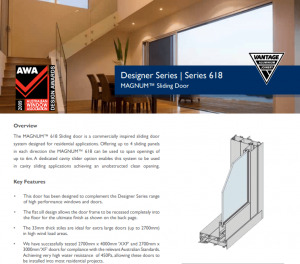 EZ Windows Magnum Sliding Door