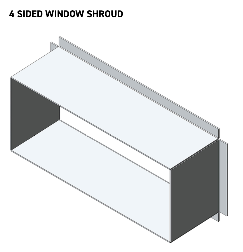 Aluminium Window Shroud CAD & BIM Resources