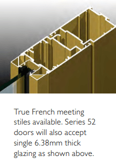 Commercial hinged door