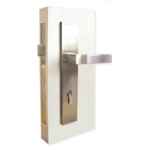 ZEST SQUARE LEVER HANDLE SET BRUSHED NICKEL #HAZESTBN