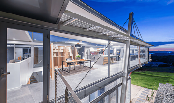 Thermally broken aluminium windows with double glazing in modern Melbourne home