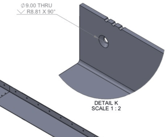 Aluminium window shroud fixing detail showing connection to architectural window and wall